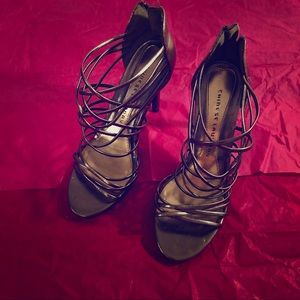 Chinese Laundry metallic stilettos